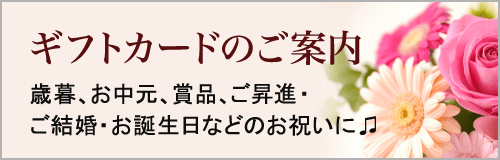 ギフトカードのご案内 歳暮、お中元、賞品、ご昇進・ご結婚・お誕生日などのお祝いに